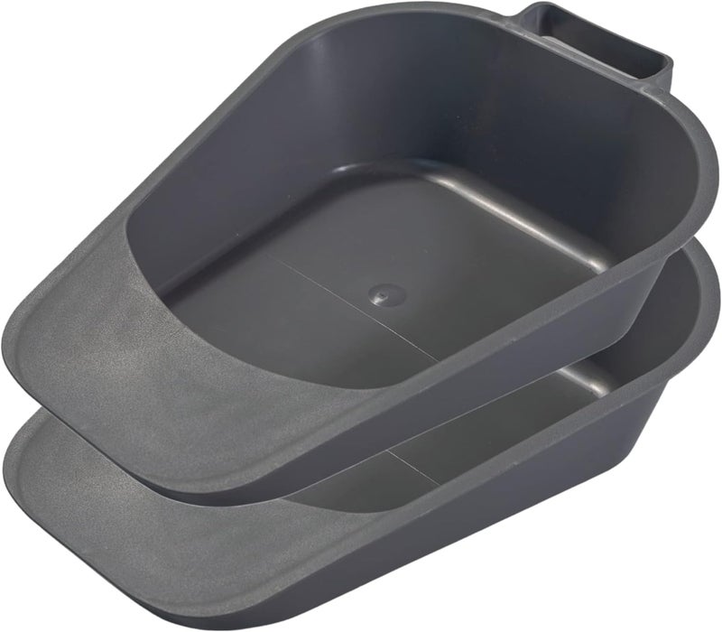 Vakly Fracture Bedpan - Portable Easy Clean Plastic Bed Pan - Female Urinal with Built-in Handle for Easier Placement and Removal - Spill-Free Guard for Bed-Bound/Bedridden Patient for Women and Men - Image 1